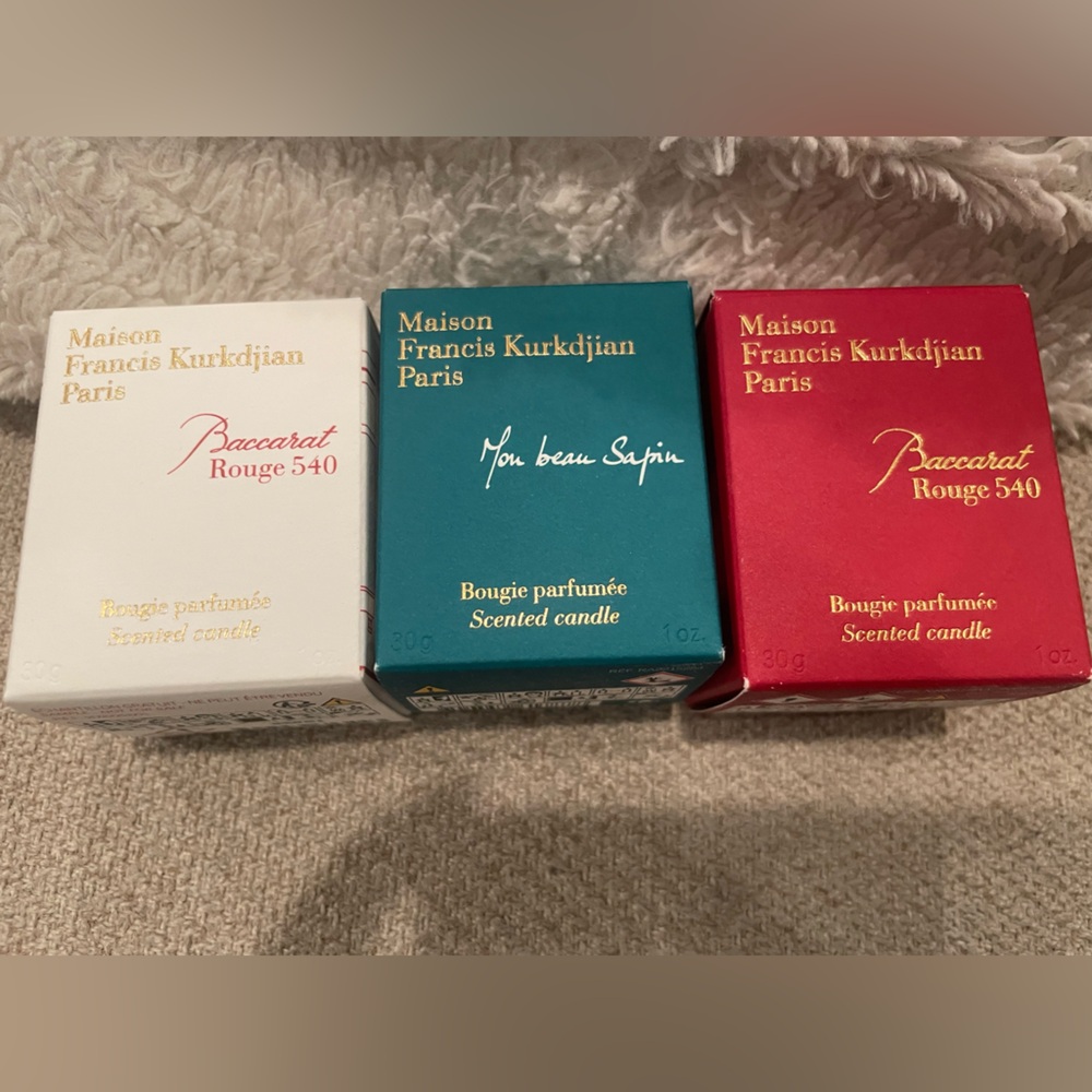 Kurkdjian mini candles - set of 3